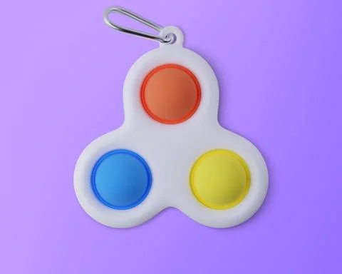 Fidget toy Simple Dimple. Realistic vector 3D illustration Stock Illustration