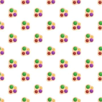 Fidget toy simple dimple seamless pattern Stock Illustration