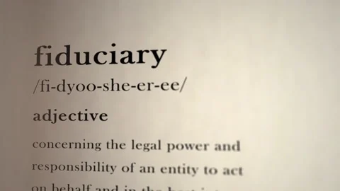 Fiduciary Definition Stock Footage 165531550