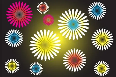 Fie flowers Stock Illustration