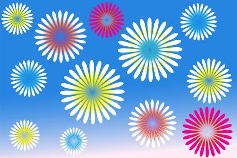 Fie flowers Stock Illustration