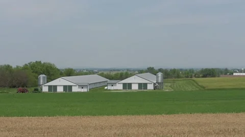 Field and Farm Pan Stock Footage 63429261