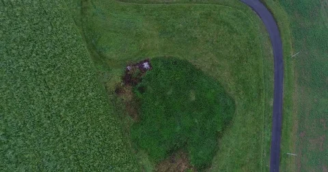 Field and road Stock Footage 83064006