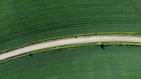 Field and road Stock Photos