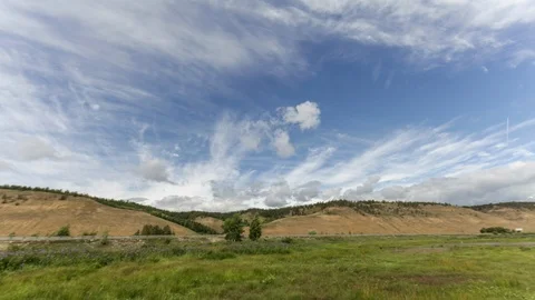 Field and sky, panorama Stock Footage 104885281
