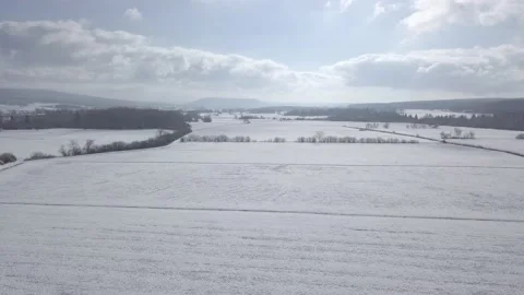 Field and snow 02 Stock Footage 146219293