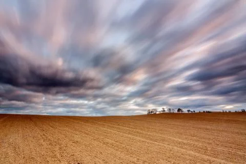 Field and wind Stock Photos