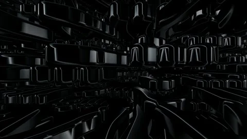 Field of Black Letters, Figures, Reflection, Exclusive, Background Stock Footage 270373059