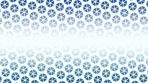 A field of blue hexagonal star forms dissolves into a bright white central .. Illustrazione stock