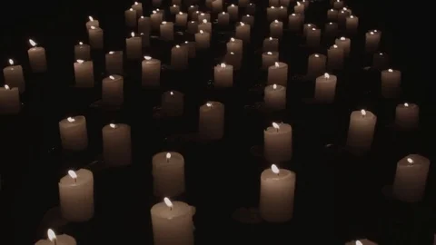 Field of Candles Stock Footage 79467806