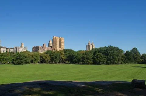 Field in Central Park Stock Photos