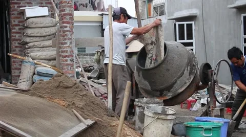 In the field of construction, construction worker Stock-Footage 46457228