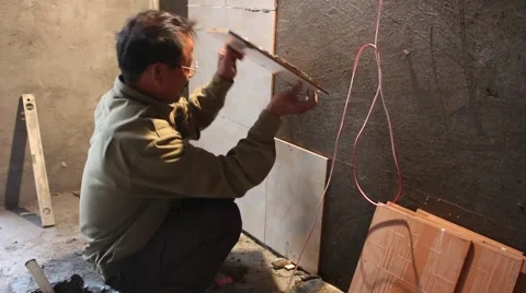 In the field of construction, construction worker Stock Footage 46459970