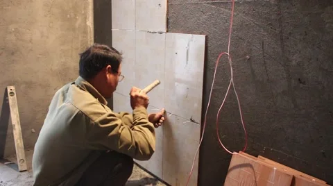 In the field of construction, construction worker Stock Footage 46460555