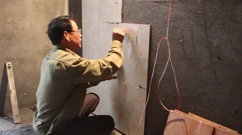 In the field of construction, construction worker Stock Footage 46460708