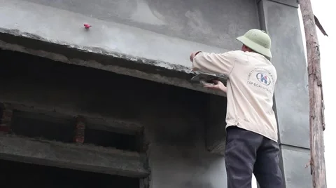 In the field of construction, construction worker Stock Footage 47455522