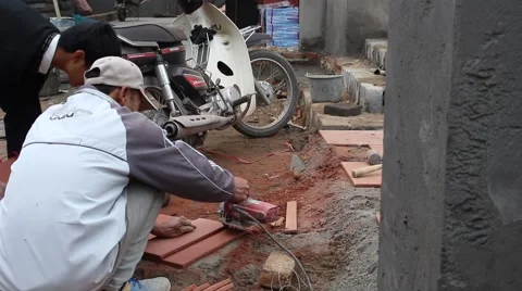 In the field of construction, construction worker Stock Footage 47455544