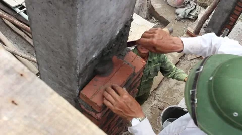 In the field of construction, construction worker Stock Footage 52373465