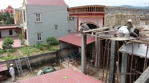 In the field of construction, construction worker Stock Footage 52373525