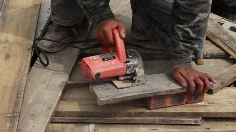 In the field of construction, construction worker Stock Footage 52373529