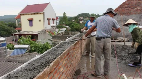 In the field of construction, construction worker Stock Footage 52373752