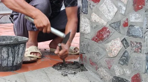 In the field of construction, construction worker Stock Footage 52375325
