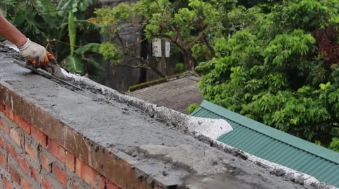 In the field of construction, construction worker Stock Footage 52375800