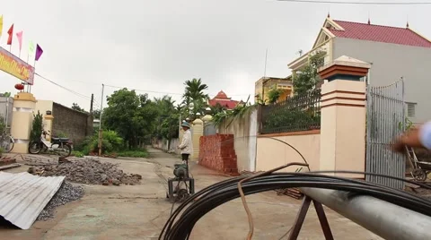 In the field of construction, construction worker Stock Footage 52375862
