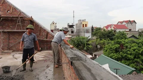 In the field of construction, construction worker Stock-Footage 52375979