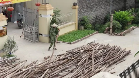 In the field of construction, construction workers Stock Footage 52373491