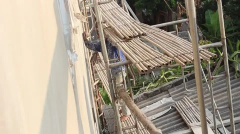 In the field of construction, construction workers Stock Footage 58200151