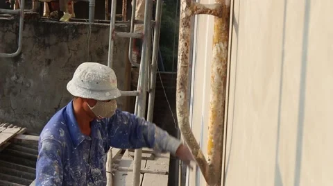 In the field of construction, construction workers Stock Footage 58201482