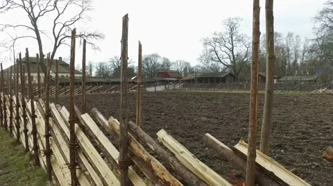 Field During Cloudy Day Stock Footage 62039465