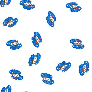Field electromagnetic isometric icon seamless pattern 스톡 일러스트
