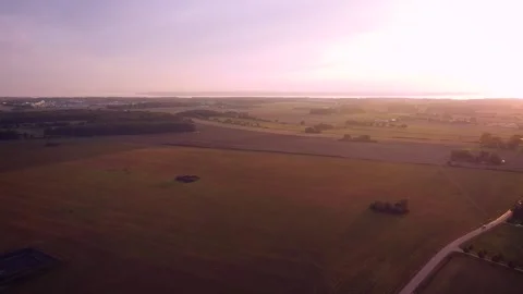 Field Evening High Stock Footage 168897946