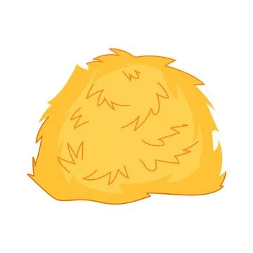 Field haystack cartoon vector illustration Illustrazione stock