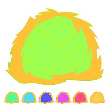 Field haystack vector cartoon graphic Stockillustratie