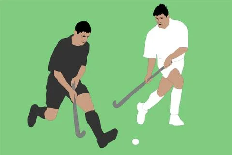Field hockey Stock Illustration