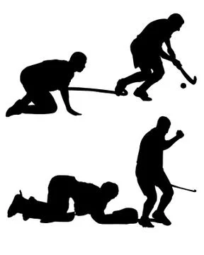 Field hockey Stock Illustration