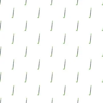 Field hockey sticks repeating pattern white background Stock Illustration