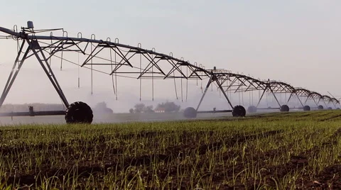 Field irrigation Stock Footage 50323651