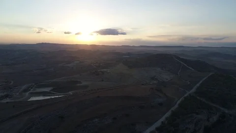 Field landscape in Cyprus Stock Footage 78365585