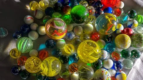 Field of Marbles 2 Stock Photos