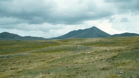 Field with the Mountain in Background Video stock 116494962