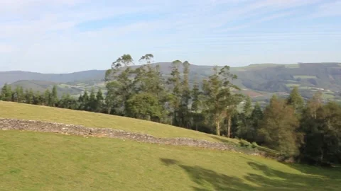A field in the mountains Stock Footage 219237925