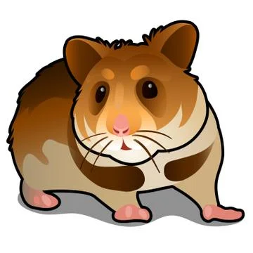 Field mouse isolated on white background. Pests of agriculture. Vector cartoon Stock Illustration