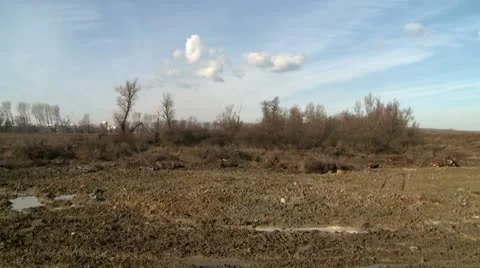 Field of mud 1 Stock Footage 10711484