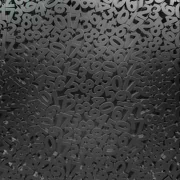 Field of numbers Stock-Illustration