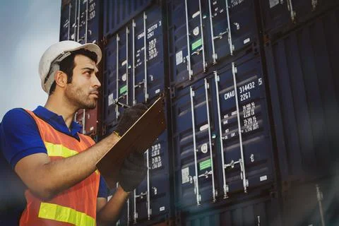 Field Operations Engineer for Container Security Stock Photos