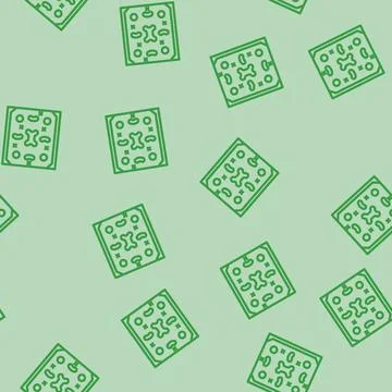Field paintball game line vector seamless pattern Stock Illustration